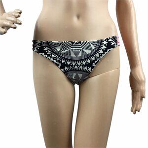 Xhilaration Bikini Bottom Size S Black White Print